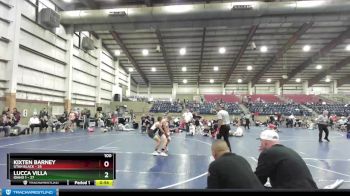 100 lbs Quarters & Wb (16 Team) - Kixten Barney, Utah Black vs Lucca Villa, Idaho 1