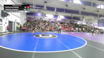 Girls 137 lbs Champ. Round 1 - Sophia Hutchison, Live Oak Girls vs Jahzara Gasaway, Oroville Girls