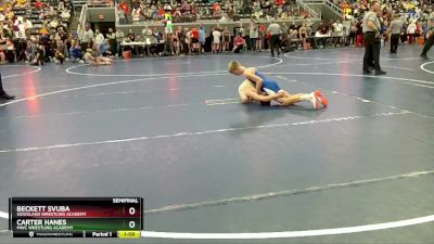 105 lbs Semifinal - Carter Hanes, MWC Wrestling Academy vs Beckett Svuba, Siouxland Wrestling Academy