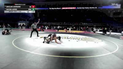 113 lbs Champ. Round 1 - Declan Leonard, Del Oro vs Jacob Lopez, Will C Wood