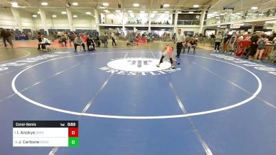 91 lbs Consolation - Isaak Anokye, Oxford Hills ME vs Jack Carbone, Doughboys WC