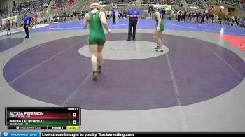 172 lbs Round 1 (4 Team) - Alyssa Peterson, Sweet Home vs Nadia Leontescu, Cleveland