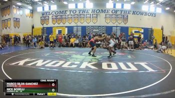 215 lbs Quarters & Wb (16 Team) - Marco Silos-Sanchez, Bandits WC vs Nick Boselli, Cowboys WC