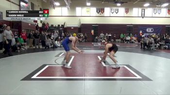 157 lbs 5th Place Match - Carson Kidwell, Solon vs Kaden Wiele, West Liberty