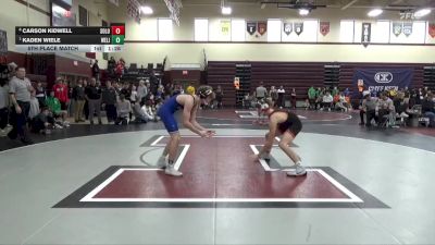 157 lbs 5th Place Match - Carson Kidwell, Solon vs Kaden Wiele, West Liberty