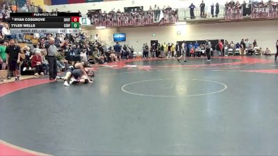 157 lbs Quarterfinal - Ryan Cosgrove, Southridge vs Tyler Wells, Century