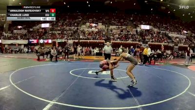 G - 120 lbs Semifinal - Charlee Lund, Belgrade Girls vs Annaleigh Matejovsky, Wolf Point Girls