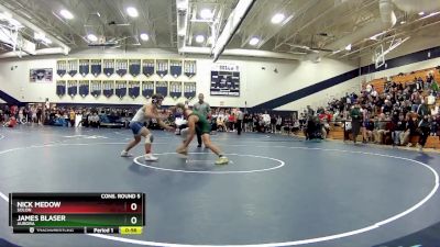 157 lbs Cons. Round 5 - Nick Medow, Solon vs James Blaser, Aurora