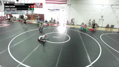 100-105 lbs Round 2 - Camiel Guizar, Powerline Wrestling vs Emma Payan, Bonita Vista
