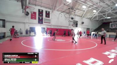 149 lbs Champ. Round 2 - Brian Dryer, Rio Hondo College vs Aaron Garcia, Sacramento City College