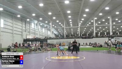 125 lbs Addison Gore, North Carolina Blue vs Sydney Hayes, New Mexico