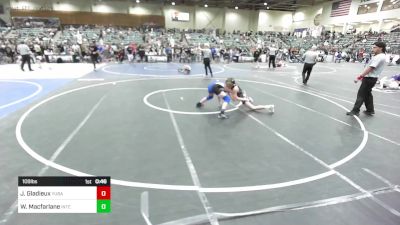 109 lbs Consi Of 8 #2 - Jaxon Gladieux, Yuba Sutter Combat vs Will Macfarlane, Intermountain