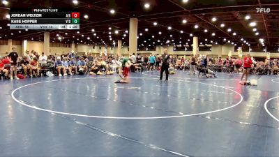 144 lbs Round 3 (4 Team) - Jordan Weltzin, Alabama Elite Gold vs Kase Hopper, Venice Takedown Club