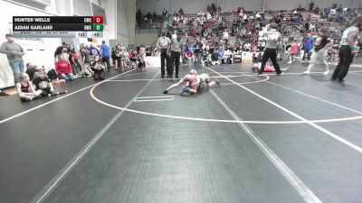 52-55 lbs Semifinal - Hunter Wells, Claremore Wrestling Club vs Aidan Garland, Berryhill Wrestling Club