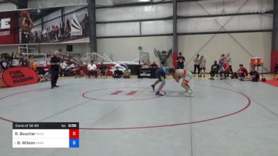 79 kg Consi Of 32 #2 - Ryan Boucher, Michigan Wrestling Club vs Bubba Wilson, Nebraska Wrestling Training Center