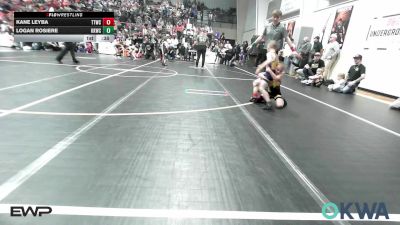 49 lbs Consi Of 4 - Kane Leyba, Team Tulsa Wrestling Club vs Logan Rosiere, Keystone Kids Wrestling Club