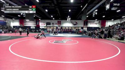 113 lbs Cons. Round 3 - Joshua Velasquez, Heritage vs Justin Asbury, Trabuco Hills