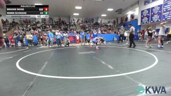 52-55 lbs Quarterfinal - Brooks Wood, Husky Wrestling Club vs Remmi Schwahn, Chandler Takedown Club