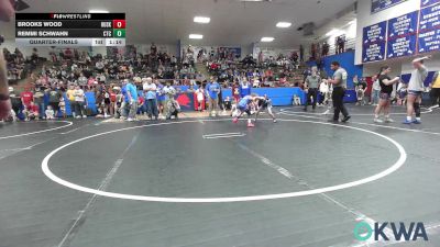 52-55 lbs Quarterfinal - Brooks Wood, Husky Wrestling Club vs Remmi Schwahn, Chandler Takedown Club