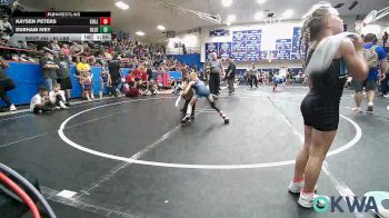 61 lbs Rr Rnd 1 - Kaysen Peters, Collinsville Cardinal Youth Wrestling vs Durham Ivey, Blue Devil Wrestling