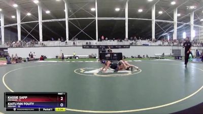 108 lbs Round 2 (6 Team) - Kassie Sapp, Michigan vs Kaitlynn Fouty, Indiana