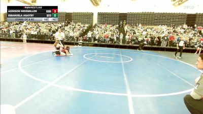 150 lbs Consi Of 8 #2 - Addison Weismiller, Northern Delaware Wrestling Academy vs Emanuela Agayby, Bayonne