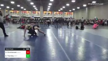 215 lbs Semifinal - Garrett Christiansen, Wasatch vs Easton Thornley, Emery