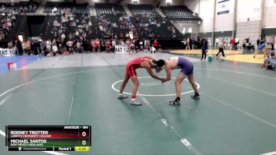 184 lbs Champ. Round 2 - Michael Santos, New Mexico Highlands vs Rodney Trotter, Labette Community College