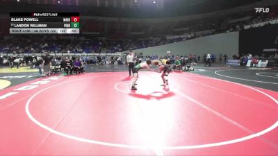 4A Boys 132 lbs Cons. Round 1 - Landon Willman, Pendleton Boys vs Blake Powell, Marshfield Boys