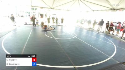 172 kg Quarterfinal - Eamon Kinzie, Swamp Monsters vs Dylan Sprinkles, Simi Valley