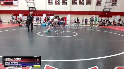 180 lbs Round 1 - Emily Rimkus, Southwestern Oregon CC vs Kiernan Farmer, Southwestern Oregon CC