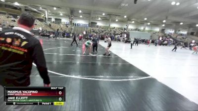 130 lbs Champ. Round 1 - Jake Elliott, Williamson County Wrestling Cl vs Maximus Yacopino, Rabbit Wrestling Club