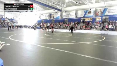 140 lbs Cons. Round 1 - Nicole Catalan, Liberal vs Jadyn Clouse, Gardner Edgerton