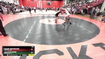 165 lbs Cons. Round 6 - Grayden Rode, MARSHFIELD, WI vs Caleb Viscogliosi, YORKVILLE (HS)