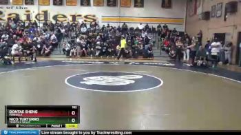 182 lbs Champ. Round 1 - Nico Turturro, Temecula Valley vs Dontae Sheng, Peninsula