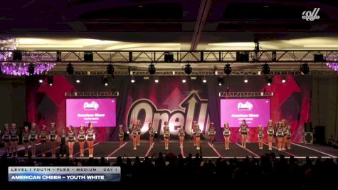 American Cheer - YOUTH WHITE [2026 L1 Youth - Flex - Medium Day 1] 2026 One Up Grand Nationals