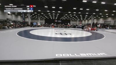 235 lbs Quarters - Isabella Lorenzana, Surfside X Wrestling vs Sophiea Quinn, Lebanon High School Wrestling