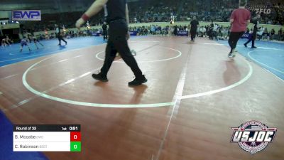 55 lbs Round Of 32 - Brooks Mccabe, Cowboy Wrestling Club vs Chandler Robinson, Best Trained