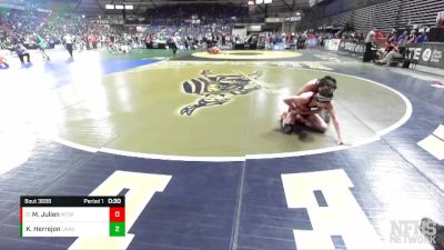 3A 126 lbs Cons. Round 4 - Maddox Julien, Mt. Spokane vs Kevin Herrejon, Lake Washington