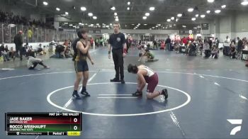 97 lbs 1st Place Match - Jase Baker, Buchanan WC vs Rocco Weishaupt, Algonac Mat Rats