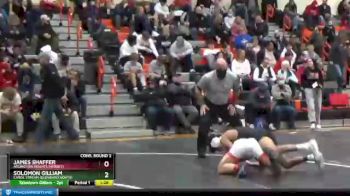 132 lbs Cons. Round 2 - Solomon Gilliam, Carol Stream (GLENBARD NORTH) vs James Shaffer, Arlington Heights (HERSEY)