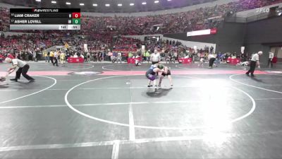 135 lbs Cons. Round 2 - Liam Craker, Milton Monsters Wrestling Club vs Asher Lovell, Ithaca-Weston Wrestling