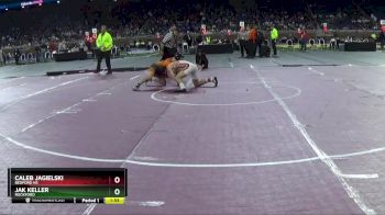 D1-144 lbs Champ. Round 1 - Jak Keller, Rockford vs Caleb Jagielski, Bedford HS