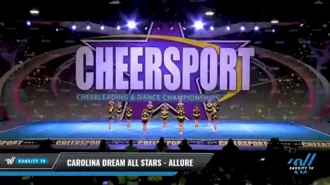 Carolina Dream All Stars - Allure [2021 L1 Youth - D2 - Small - A Day 1] 2021 CHEERSPORT National Cheerleading Championship