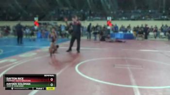 49 lbs Semifinal - Hayden Soloman, Team Of Hard Knox vs Dayton Rice, Piedmont Youth Wrestling