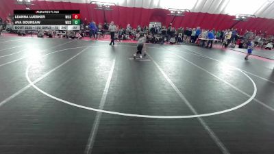 14U Girls - 120 lbs Cons. Semis - Bristol Check, Wisconsin vs Arley Vaughan, Wisconsin