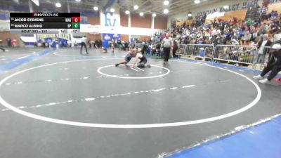 150 lbs Cons. Round 2 - Marco Albino, Baldwin Park vs Jacob Stevens, Marina
