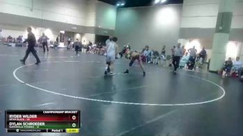 182 lbs Round 4 (16 Team) - Ryder Wilder, NFWA Black vs Dylan Schroeder, Naperville Phoenix