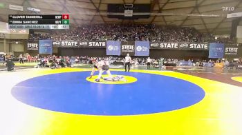 Girls 1B/2B/1A 170 Cons. Round 2 - Clover Tannehill, Newport (Girls) vs Emma Sanchez, Wapato (Girls)