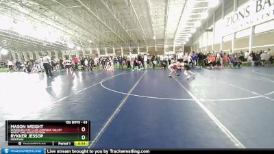 63 lbs Cons. Round 4 - Rykker Jessop, Montana vs Mason Weight, Roseburg Mat Club /Umpqua Valley Wrestling Associaction